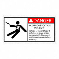 3M (TC) - SAFLBL-2X4-002-25/PK - SAFETY LABEL - DANGER - HAZARDOU