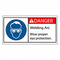 3M (TC) - SAFLBL-2X4-003-25/PK - SAFETY LABEL - DANGER - WELDING