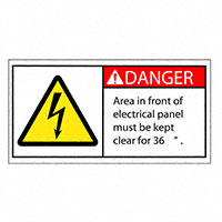 3M (TC) - SAFLBL-2X4-007-25/PK - SAFETY LABEL - DANGER - KEEP CLE