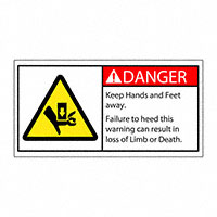 3M (TC) - SAFLBL-2X4-018-25/PK - SAFETY LABEL - DANGER - KEEP HAN