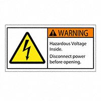 3M (TC) - SAFLBL-2X4-036-500/PK - SAFETY LABEL - WARNING - HAZARDO