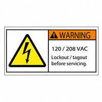 3M (TC) - SAFLBL-2X4-037-500/PK - SAFETY LABEL - FUSE RATING WARNI
