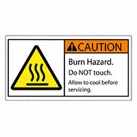 3M (TC) - SAFLBL-2X4-038-500/PK - SAFETY LABEL - WARNING - BURN HA