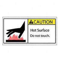 3M (TC) - SAFLBL-2X4-044-25/PK - SAFETY LABEL - CAUTION - HOT SUR