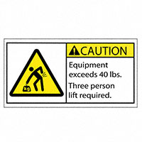 3M (TC) - SAFLBL-2X4-050-500/PK - SAFETY LABEL - CAUTION - EQUIPME