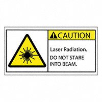 3M (TC) - SAFLBL-2X4-051-500/PK - SAFETY LABEL - CAUTION - LASER R