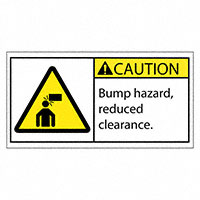 3M (TC) - SAFLBL-2X4-053-500/PK - SAFETY LABEL - CAUTION - BUMP HA