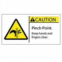 3M (TC) - SAFLBL-2X4-055-25/PK - SAFETY LABEL - CAUTION - PINCH P