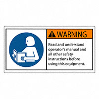 3M (TC) - SAFLBL-2X4-073-500/PK - SAFETY LABEL - WARNING - READ AN