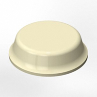 3M - SJ5412 - BUMPER CYLINDRICAL 0.5" DIA WHT