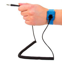 SCS - BLUEWS61M - BLU ADJST FABRIC WRISTBAND 6' CO