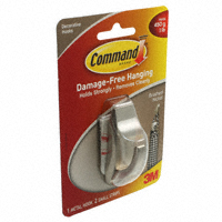 3M - MR01-BN-ES - REFLECT BRUSH NICKEL SMALL HOOK