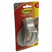 3M - MR03BN-ES - REFLECT BRUSH NICKEL LARGE HOOK