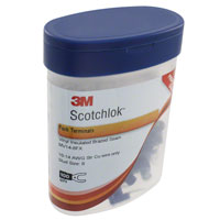 3M - MV14-8FX-BOTTLE - CONN SPADE TERM 14-16AWG #8 BLU