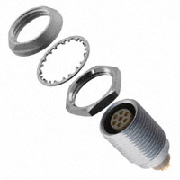 Souriau - JBXEA1G07FSSDS - CONN RCPT 7POS DOUBLE NUT SOLDER