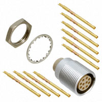 Souriau - JBXEA2G10FSSDS - CONN RCPT 10POS DBL NUT SKT SLD