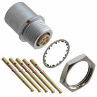 Souriau - JBXED1G05FCSDSR - CONN RCPT PROTRUDING 5POS CRIMP