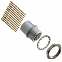 Souriau - JBXED2G12FCSDSR - CONN RCPT PROTRUDING 12POS CRIMP