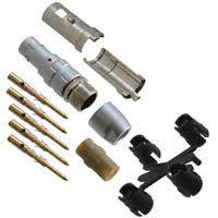 Souriau - JBXFD0G05MCSDSR - CONN PLUG 5POS STR INLINE CRIMP