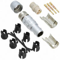 Souriau - JBXFD1G03MCSDSR - CONN PLUG 3POS STR INLINE CRIMP