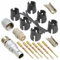 Souriau - JBXFD1G06MCSDSR - CONN PLUG 6POS STR INLINE CRIMP