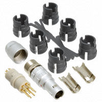 Souriau - JBXFD1G06MSSDSR - CONN PLUG 6POS STR INLINE SOLDER