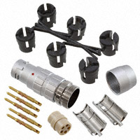 Souriau - JBXFD2G05MSSDSR - CONN PLUG 5POS STR INLINE SOLDER