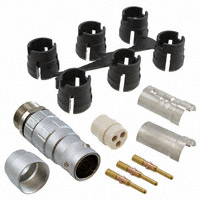 Souriau - JBXFD3G03MCSDSR - CONN PLUG 3POS STR INLINE CRIMP