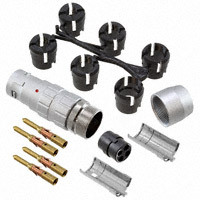 Souriau - JBXFD3G04MCSDSR - CONN PLUG 4POS STR INLINE CRIMP