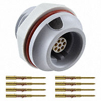 Souriau - JMXHH1G08FCUDSU - CONN RCPT FMALE 8POS GOLD CRIMP