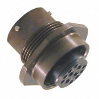 Souriau - 85107R1412P50 - CONN RCPT 12POS JAM NUT W/PINS