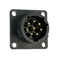 Souriau - UTS0128P - CONN RCPT HSNG MALE 8POS PNL MNT