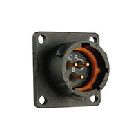 Souriau - UTS012E3P - CONN RCPT 3POS PNL MNT PIN SOLDR