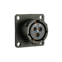 Souriau - UTS012E3S - CONN RCPT 3POS PNL MNT SKT