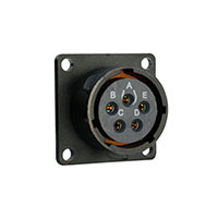 Souriau - UTS014E5S - CONN RCPT 5POS PNL MNT SKT SOLDR