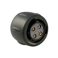 Souriau - UTS612E4S - CONN PLUG 4POS W/O BKSHLL W/SKT