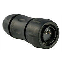 Souriau - UTS6JC12E2P - CONN PLUG 2P INLINE PIN SLD CUP