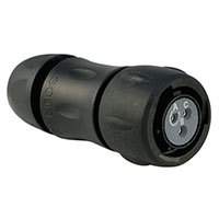 Souriau - UTS6JC12E3S - CONN PLUG 3P INLINE SKT SLD CUP