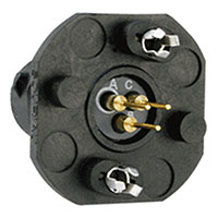 Souriau - UTS78D3S32 - CONN RCPT 3POS JAM NUT SKT PCB