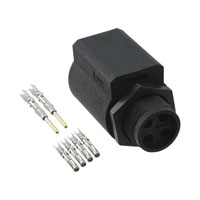 Souriau - UTL7103G1S16AWG - CONN RCPT 4POS JAM NUT M-F