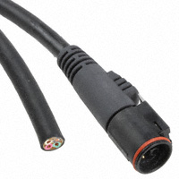 Souriau - UTLMKT63G1P3FT - CBL ASSY SINGLE END PLUG 3FT