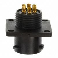 Souriau - UTS010E6P - CONN RCPT SQ FLANGE 6POS W/PIN