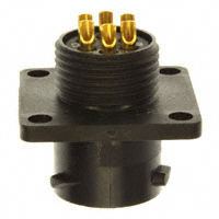 Souriau - UTS010E6S - CONN RCPT SQ FLANGE 6POS W/SCKT