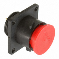 Souriau - UTS012E4S - CONN RCPT SQ FLANGE 4POS W/SCKT