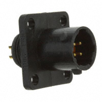 Souriau - UTS08E4P - CONN RCPT SQ FLANGE 4POS W/PIN