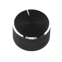 SparkFun Electronics - COM-10002 - BLACK METAL KNOB - 14X24MM