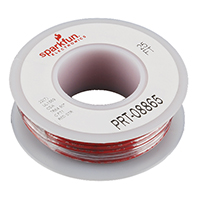 SparkFun Electronics - PRT-08865 - HOOK-UP STRND 22 AWG RED 25'