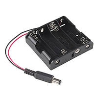 SparkFun Electronics - PRT-09835 - BATTERY HOLDER - 4XAA TO BARREL