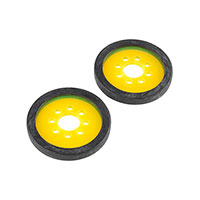 SparkFun Electronics - ROB-12342 - DISC WHEEL 2" CLR YLW 2PK