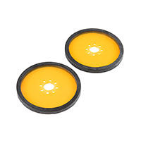 SparkFun Electronics - ROB-12398 - DISC WHEEL 3" CLR ORNG 2PK
